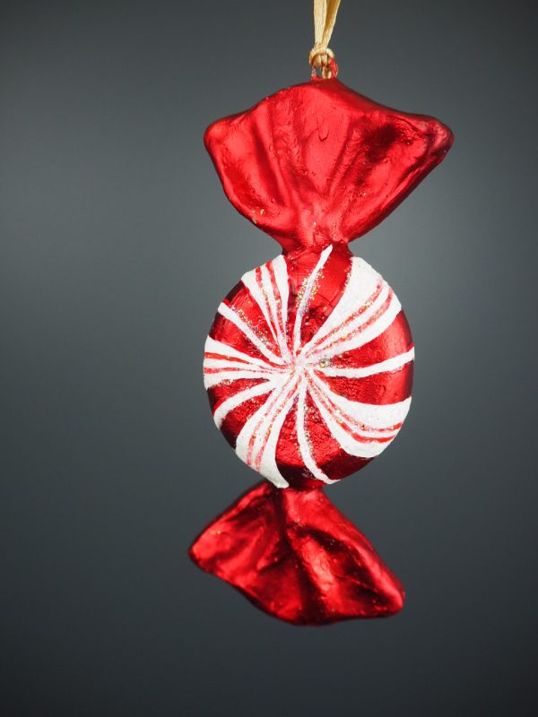 Flat candy swirl glits white/red - Image 2