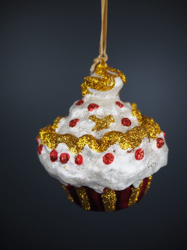 Cupcake pearlwhite/red/gold glits - Image 3