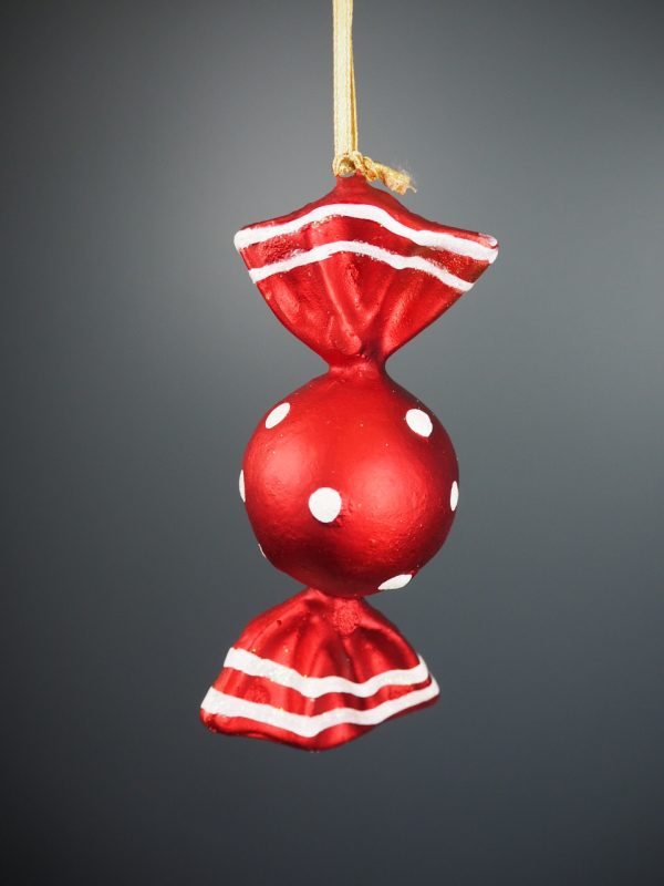 Round candy red/white wrap - Image 2