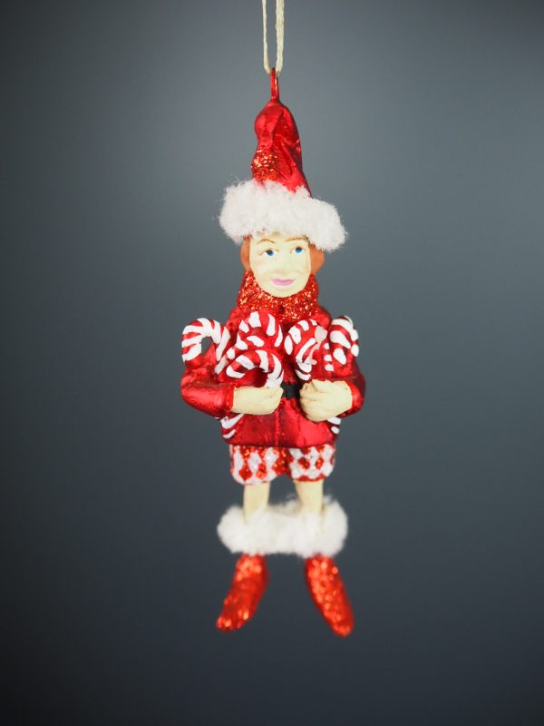 Santa's elf candy canes red/white - Image 3