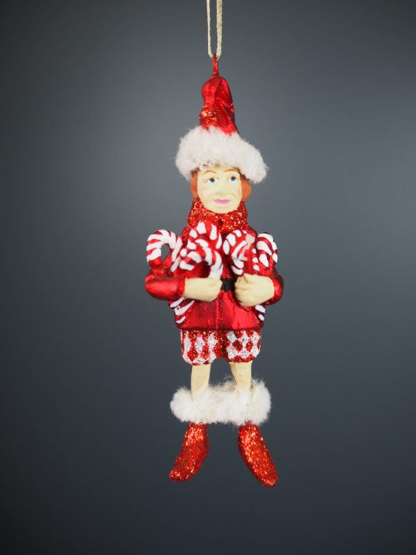 Santa's elf candy canes red/white - Image 4