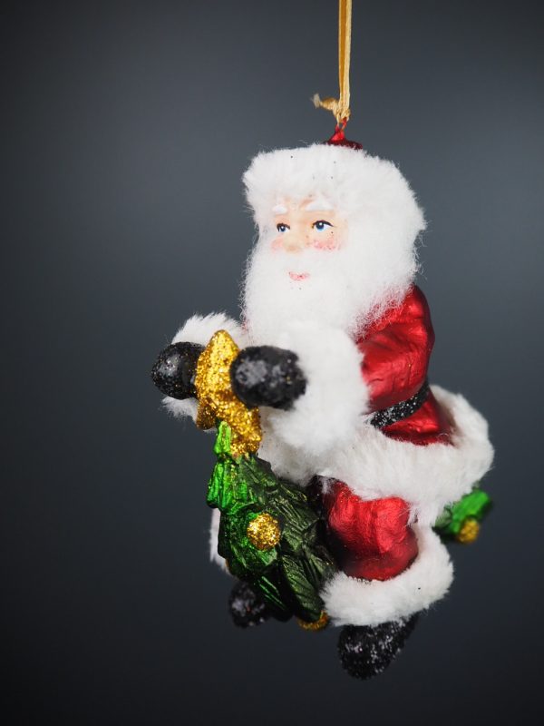 Santa red w/ fur motor tree - Image 2