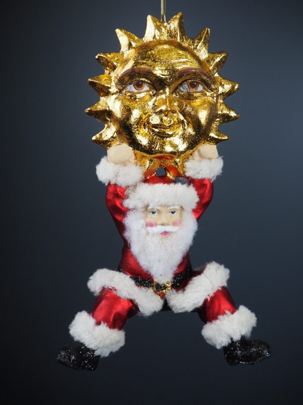 Santa w/moon red/fur - Image 2