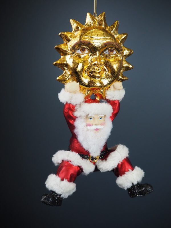 Santa w/moon red/fur - Image 3