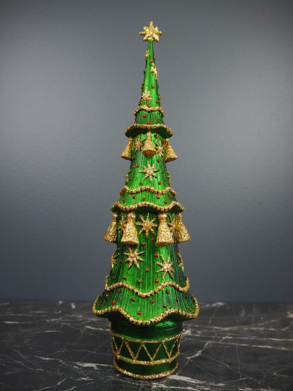 Christmas tree w/ tassel green - Image 2