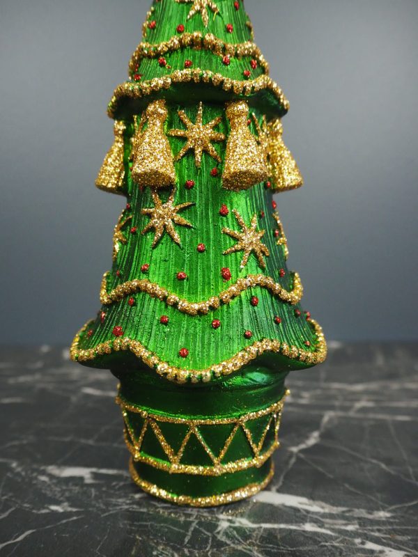Christmas tree w/ tassel green - Image 3