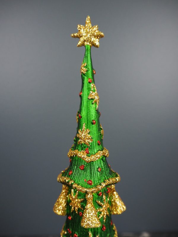 Christmas tree w/ tassel green - Image 4