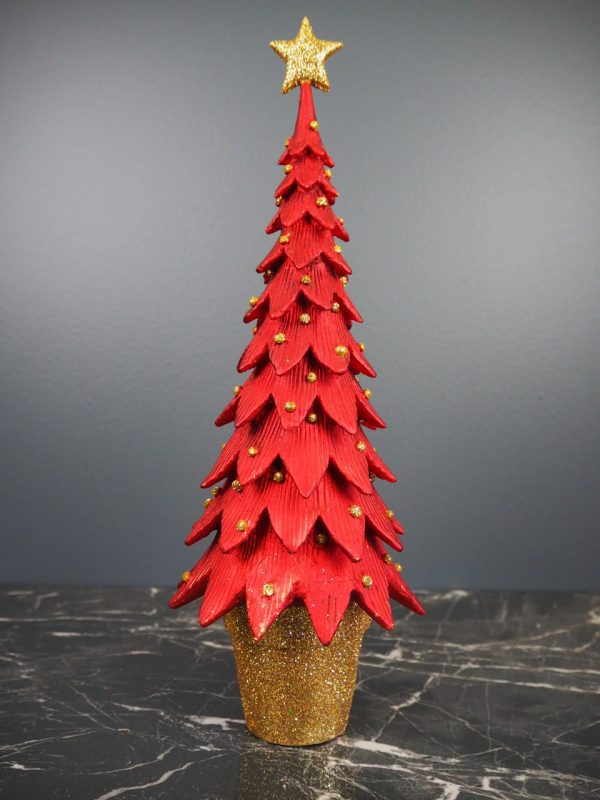 Spiky Christmas tree big red - Image 2