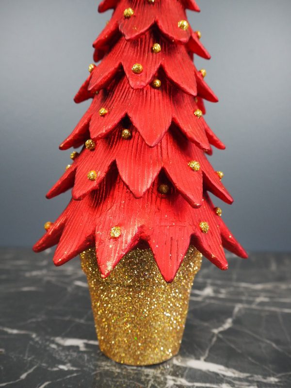 Spiky Christmas tree big red - Image 3