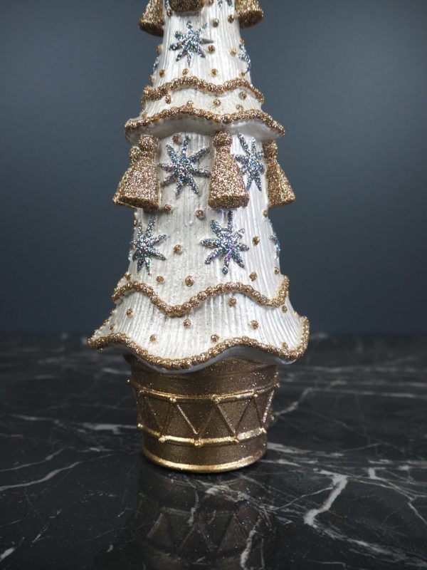Christmas tree w/tassel pearlwhite - Image 2