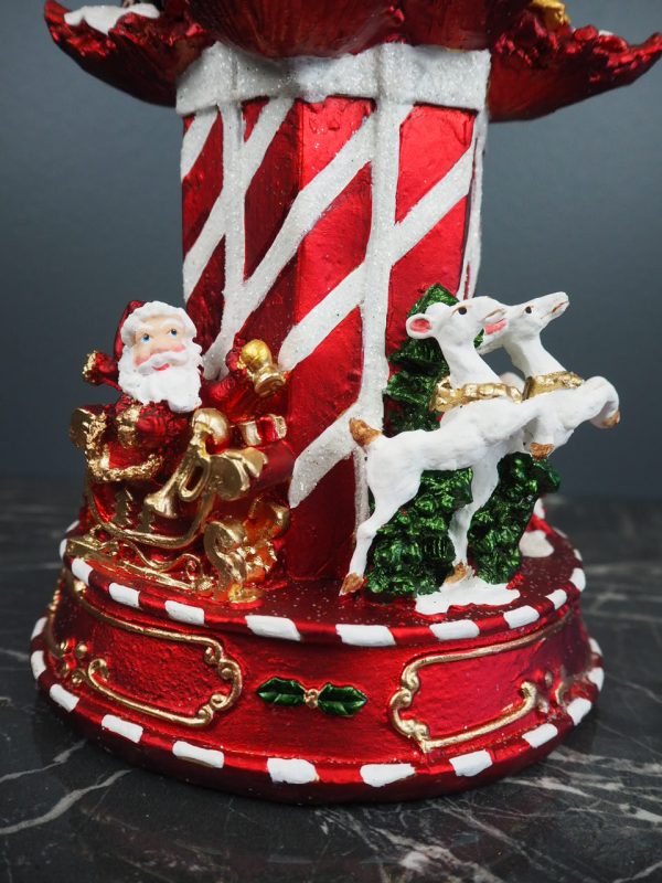 Carousel tree w/ santa red - Image 2