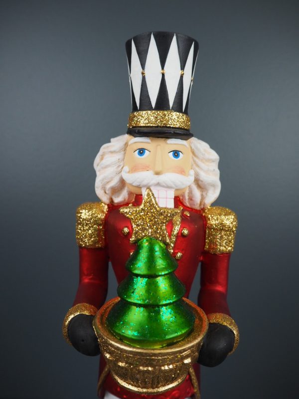 Long hair nutcracker w/xmas tree - Image 2