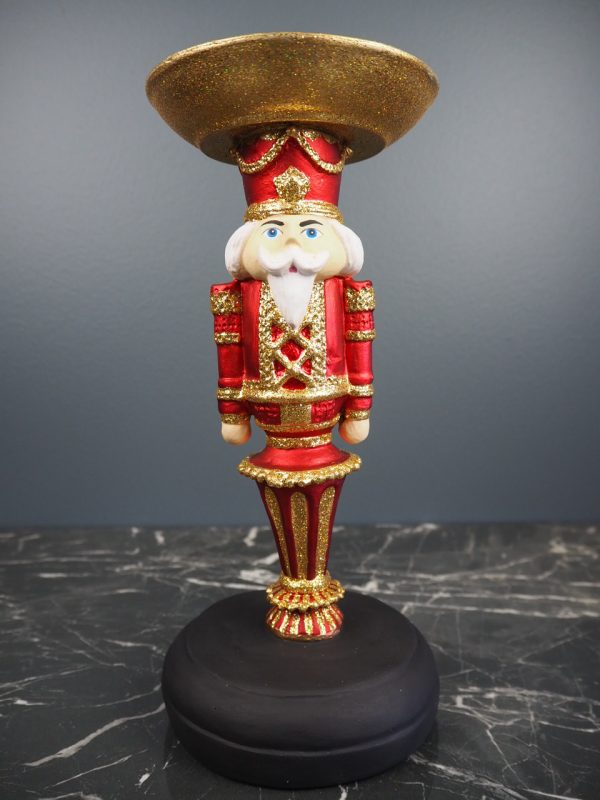 Nutcracker w/plate red/gold glits - Image 4