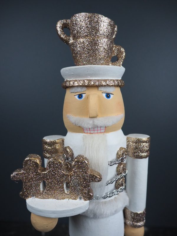 Nutcracker w/ cup & saucer white - Image 2