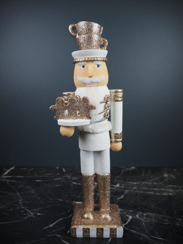 Nutcracker w/ cup & saucer white - Image 3