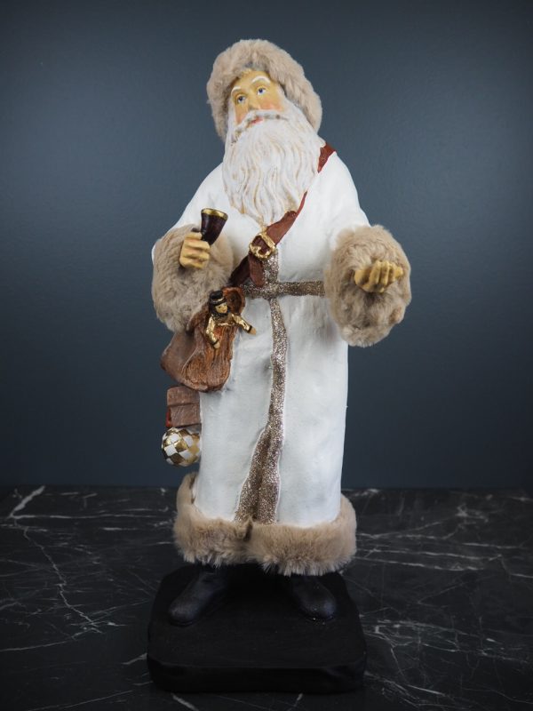 Santa w/pipe white coat fur - Image 2