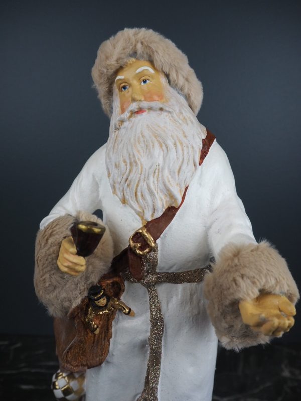 Santa w/pipe white coat fur - Image 3