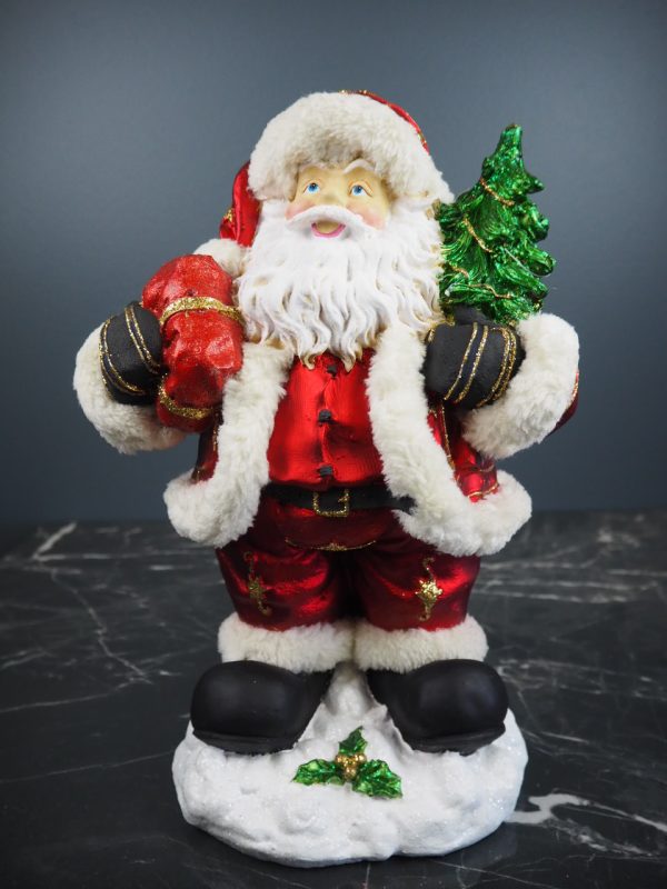 Fat Santa tree & gift red fur - Image 2