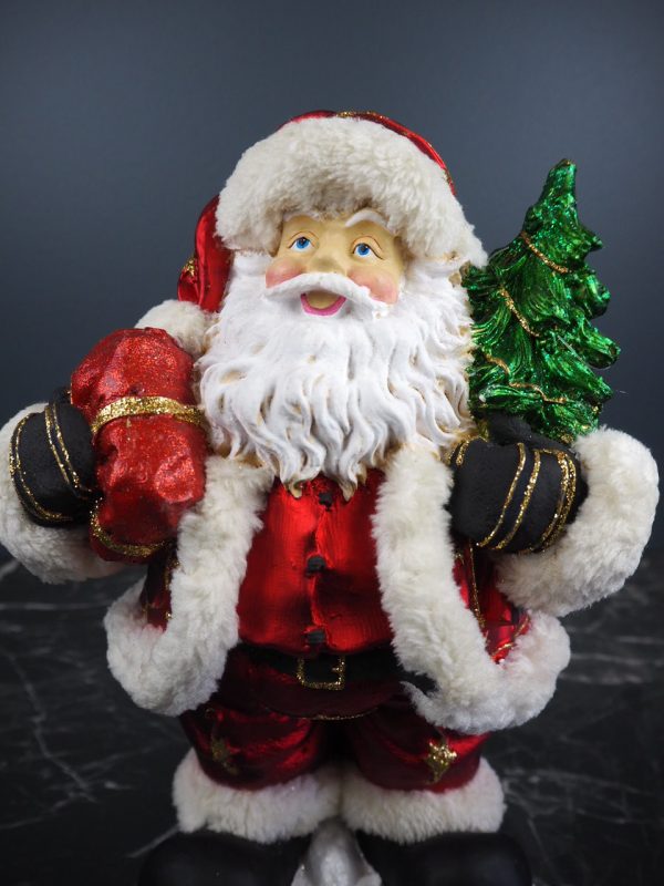 Fat Santa tree & gift red fur - Image 3