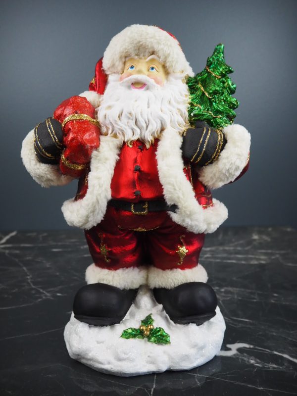 Fat Santa tree & gift red fur - Image 4