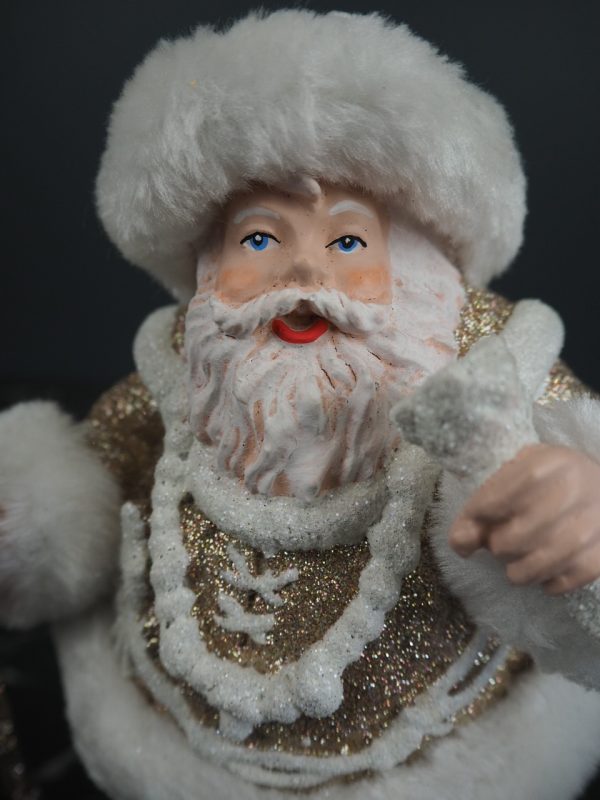 Fat santa w/cane white fur - Image 2