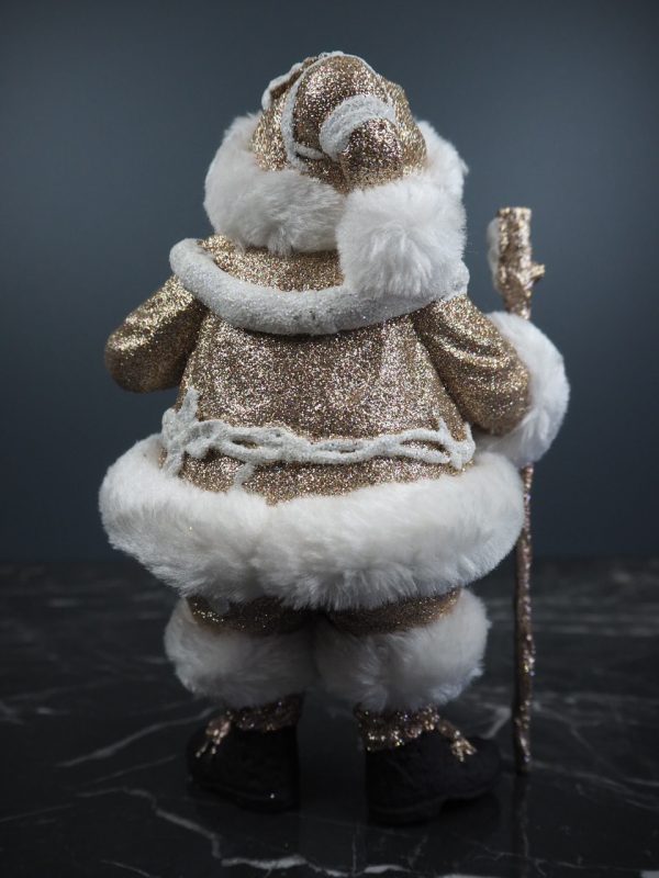 Fat santa w/cane white fur - Image 3