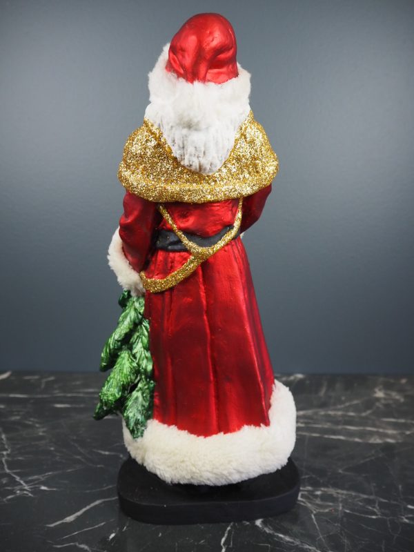 Tall Santa book & tree red fur - Image 3