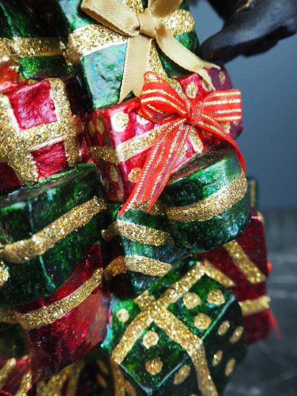 Hanging santa fur red/green tower - Image 3