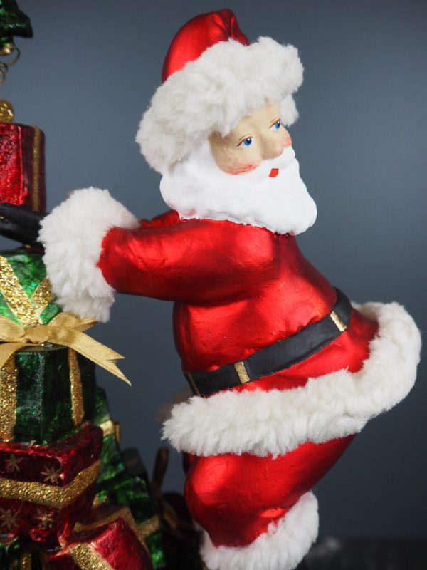 Hanging santa fur red/green tower - Image 4