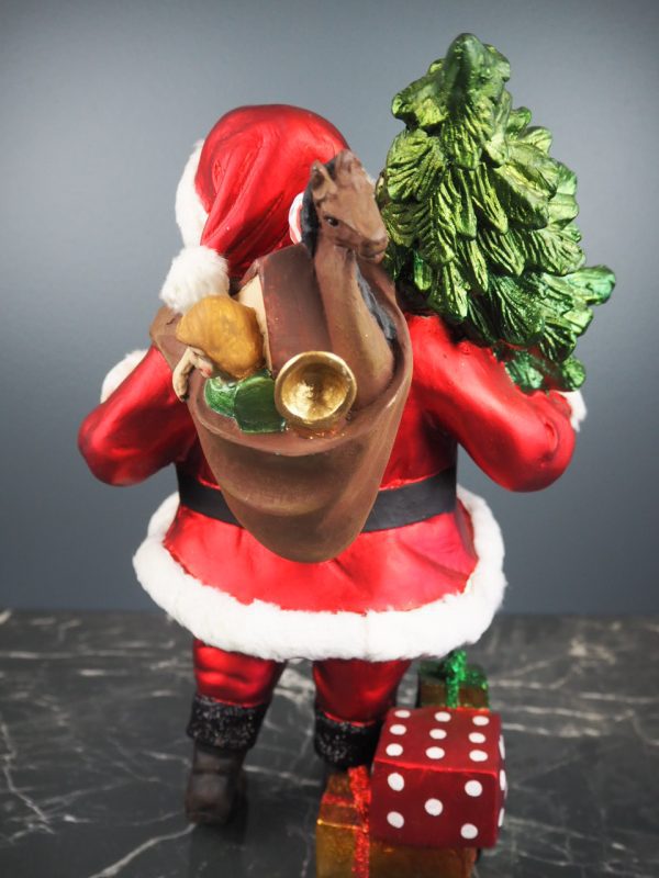 Fat Santa w/tree red w/ fur - Image 3