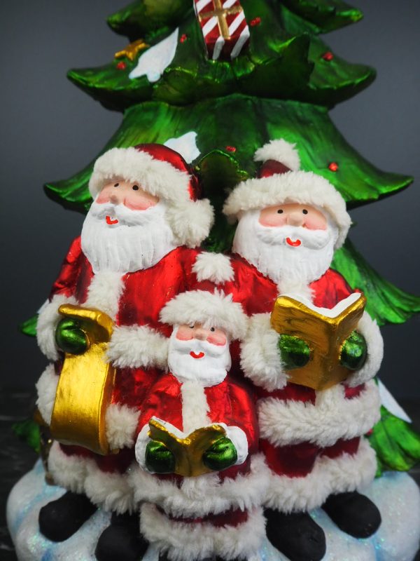 Christmas tree santa family w/ fur - Image 2
