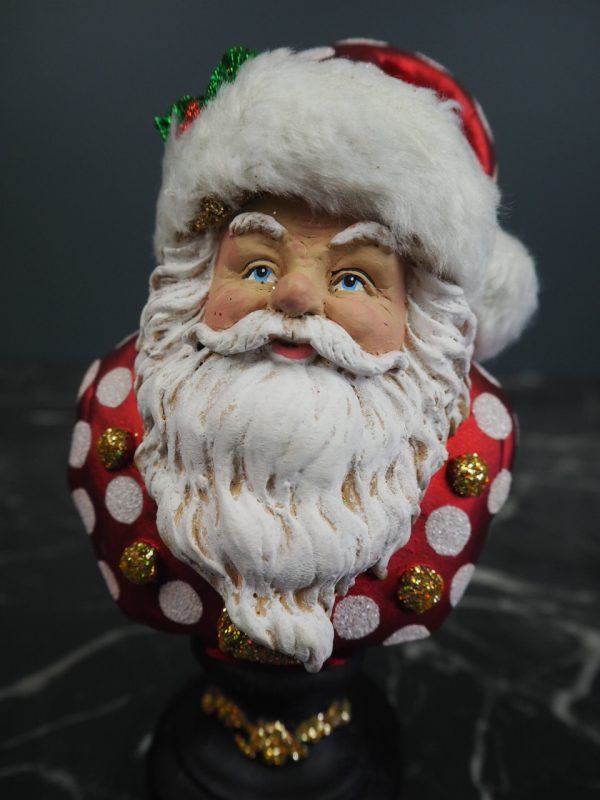 Smiling santa red/white polka fur - Image 2