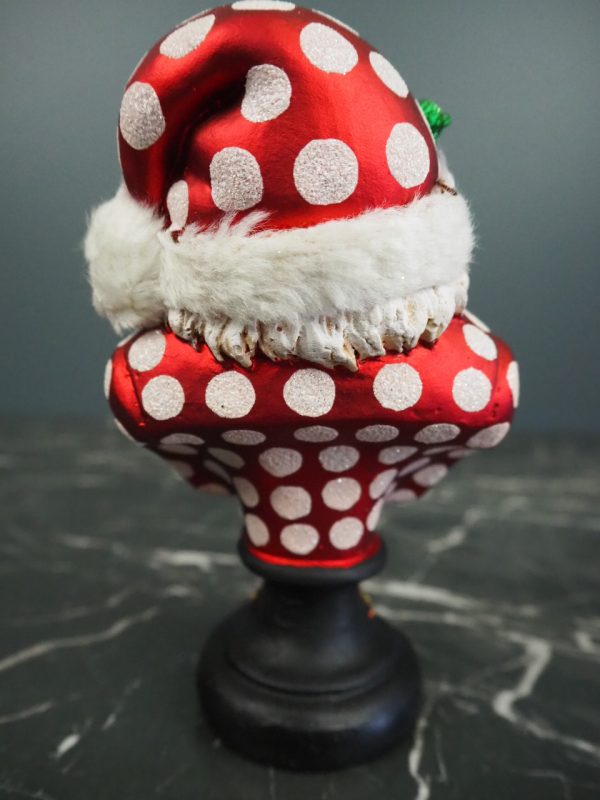 Smiling santa red/white polka fur - Image 3
