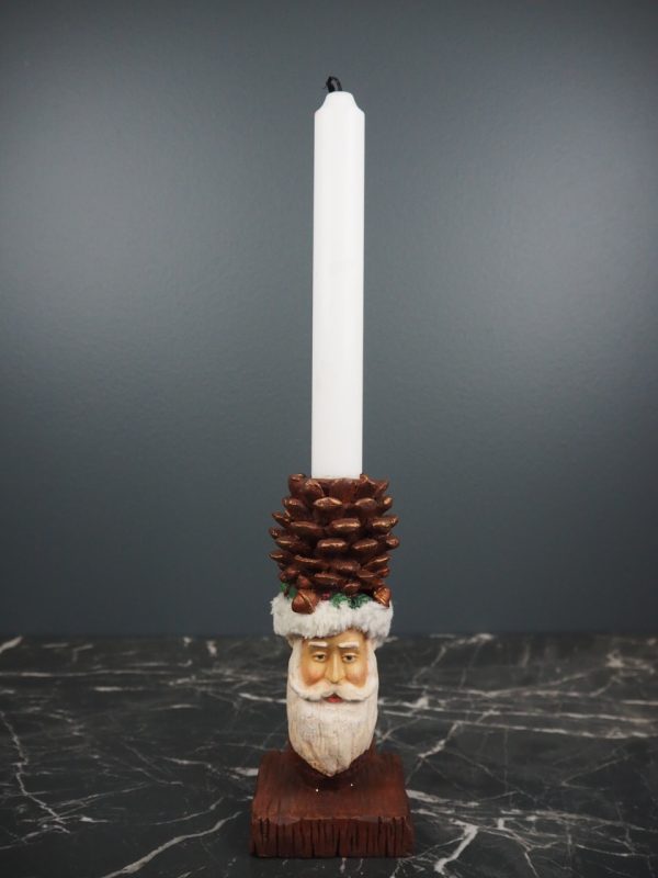 Santa head w/acorn brown - Image 2