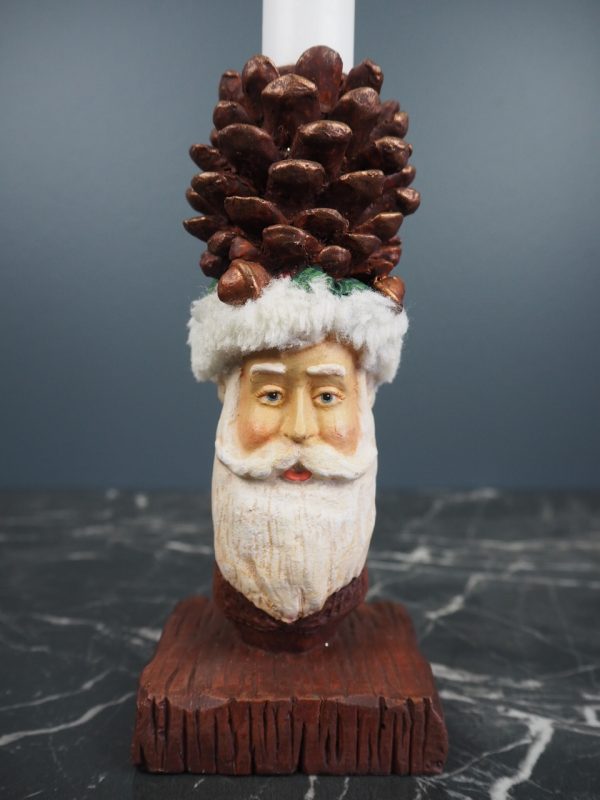 Santa head w/acorn brown - Image 3