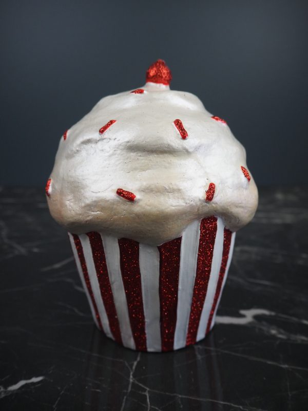Big Cupcake pearl white/red - Image 2