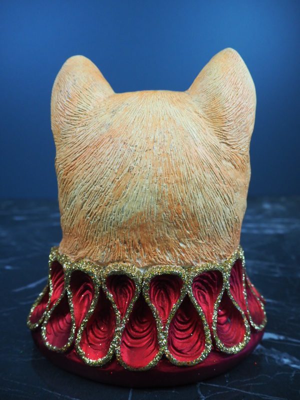 Royal cat yellow, red w/ eyelashes - Image 3