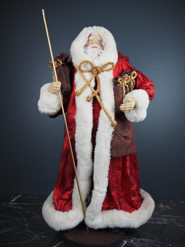 Santa in winter coat red fur - Image 2