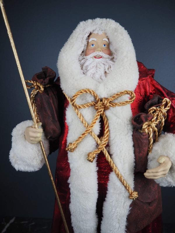 Santa in winter coat red fur - Image 3