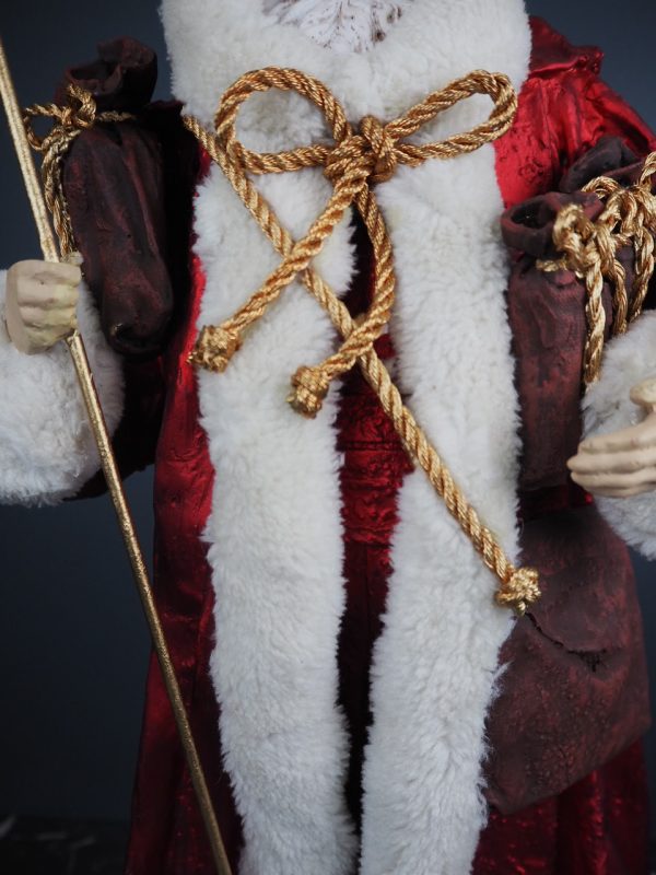 Santa in winter coat red fur - Image 4