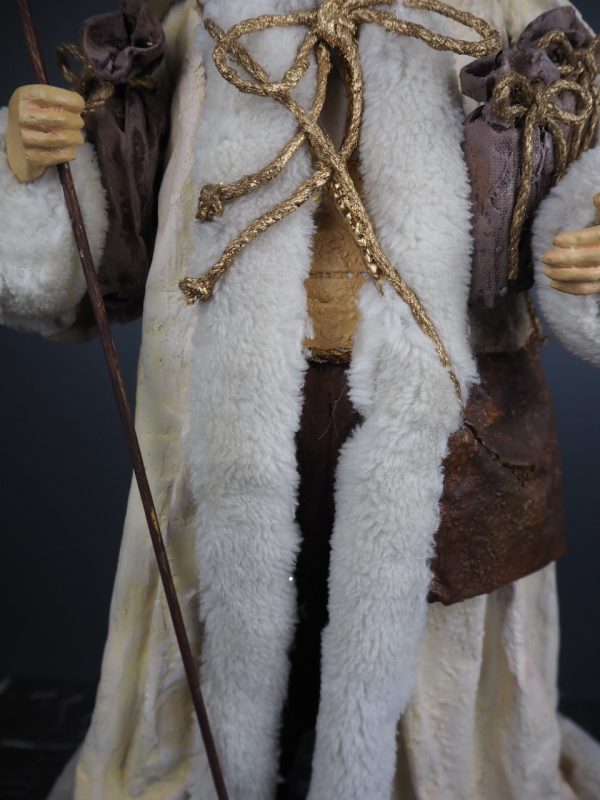 Santa in winter coat white fur - Image 3