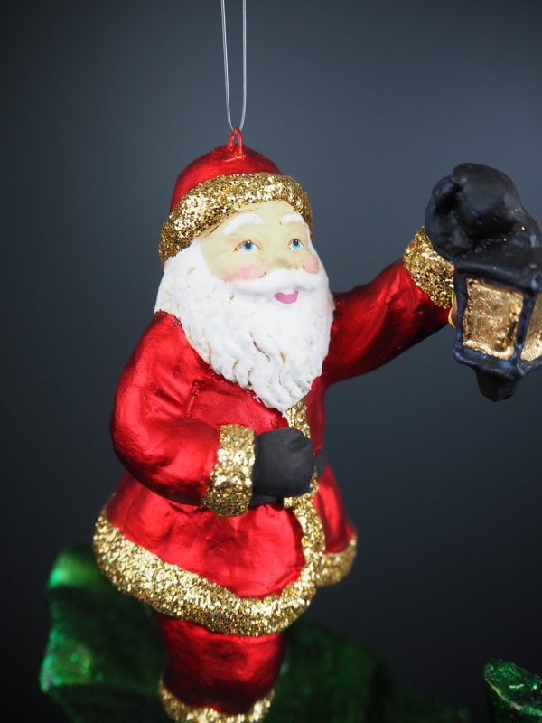 Santa riding leaf red/green - Image 4