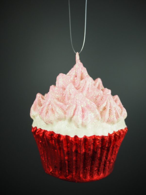 Cupcake light pink/red - Image 2