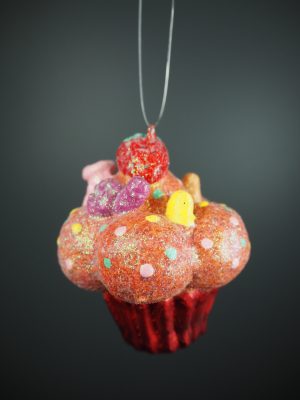 Cupcake brown/red