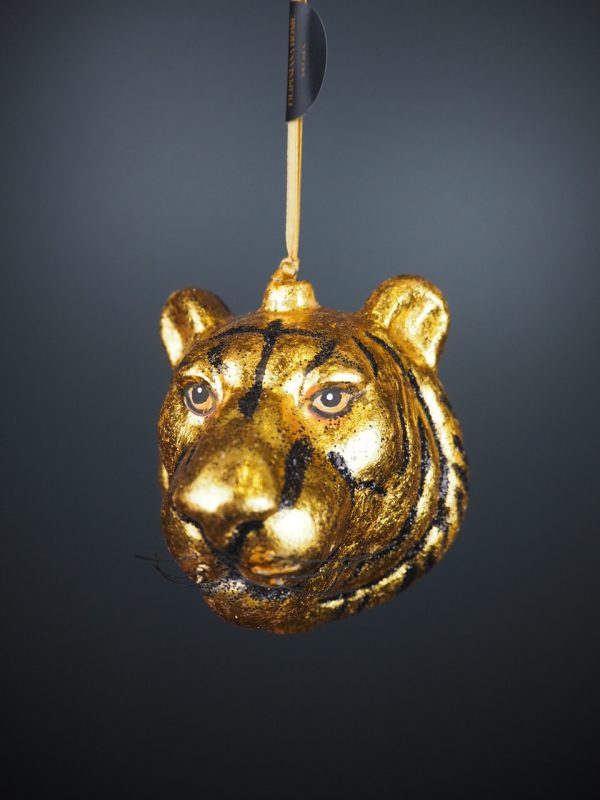 Tiger head gold & blk glits - Image 4