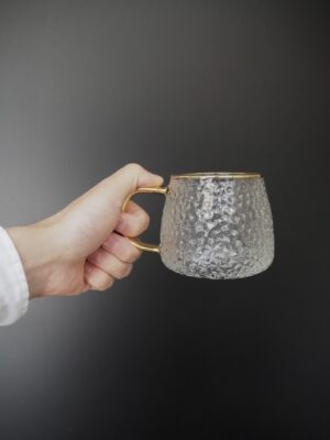 Levina Mug glass hammered