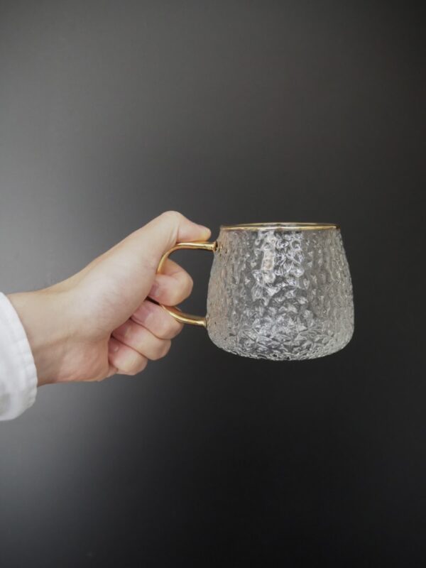 Levina Mug glass hammered