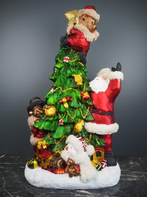 Bending tree green fur