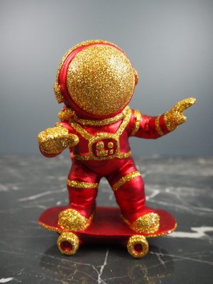 Skateboard astro red & gold