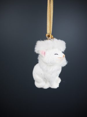Cutie cat in white glits